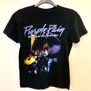 Prince Purple Rain Black T Shirt